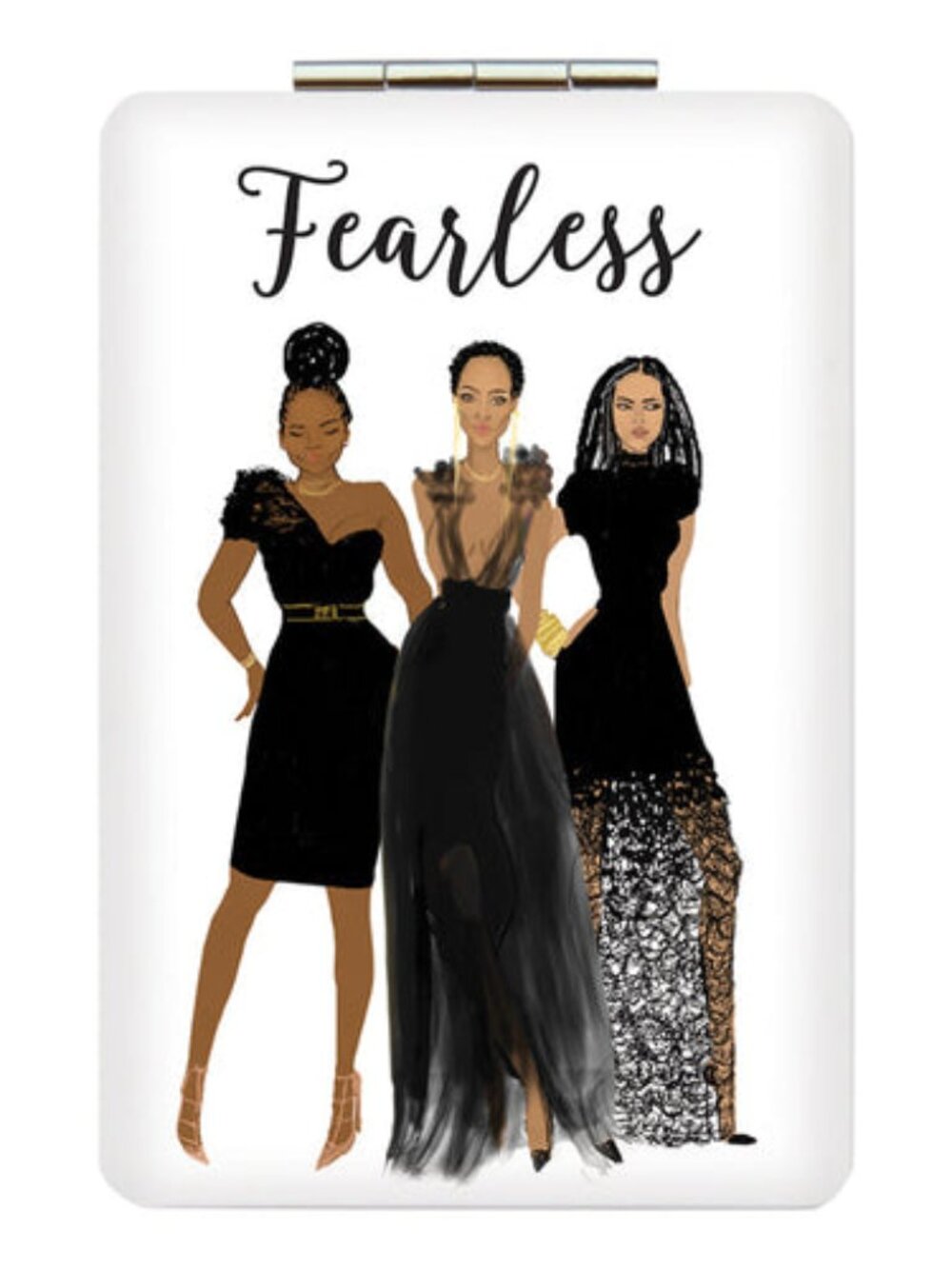 "Fearless" Statement Compact Mirror